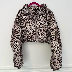 Cheetah Print Puffer Jacket